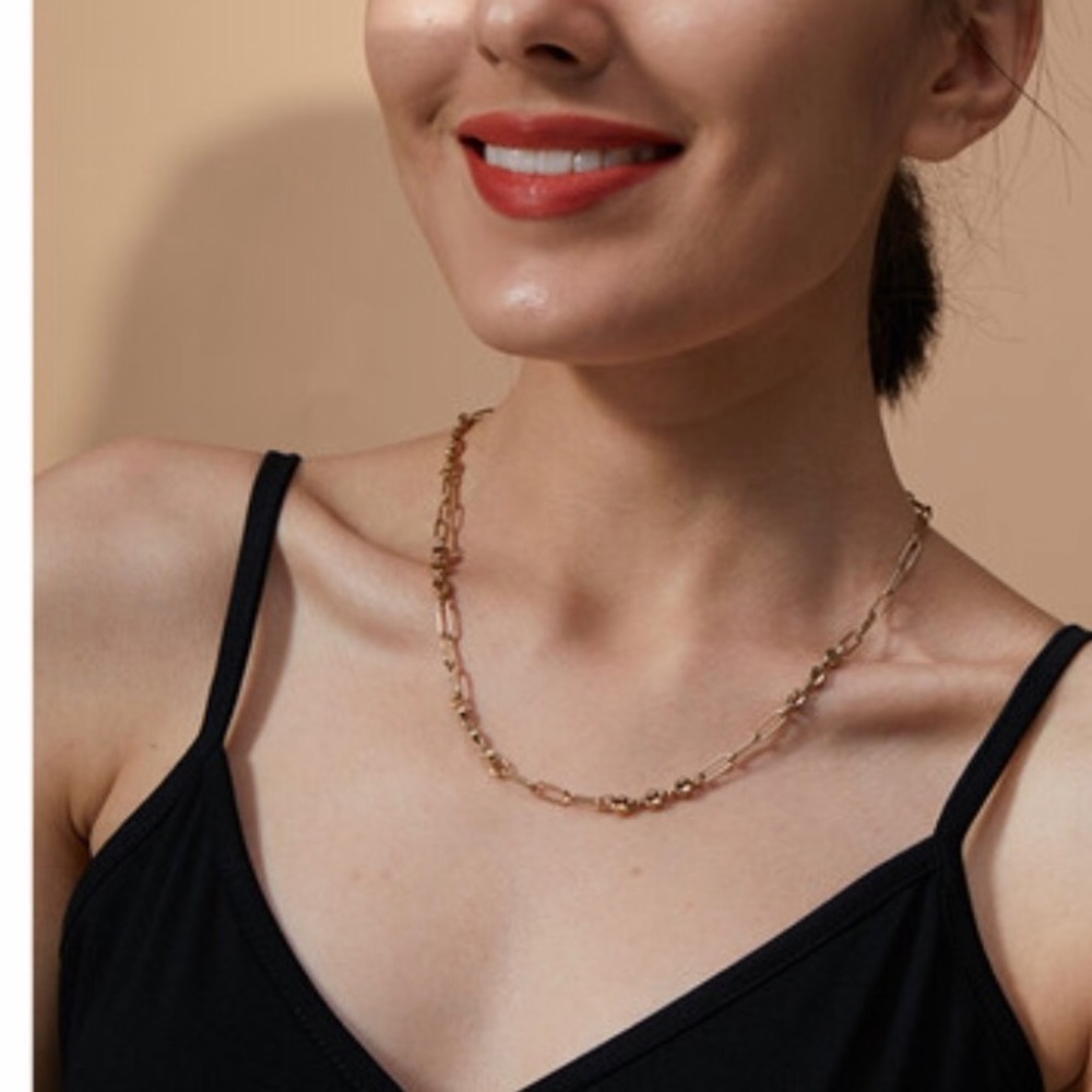 Beautiful gold plated necklace